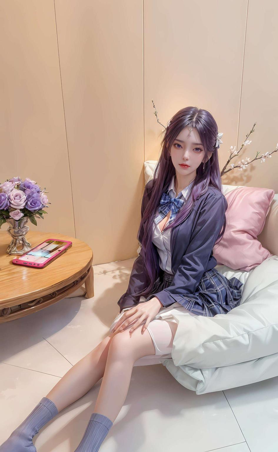 国漫美女的魅力跃然屏上尽在指尖滑动间