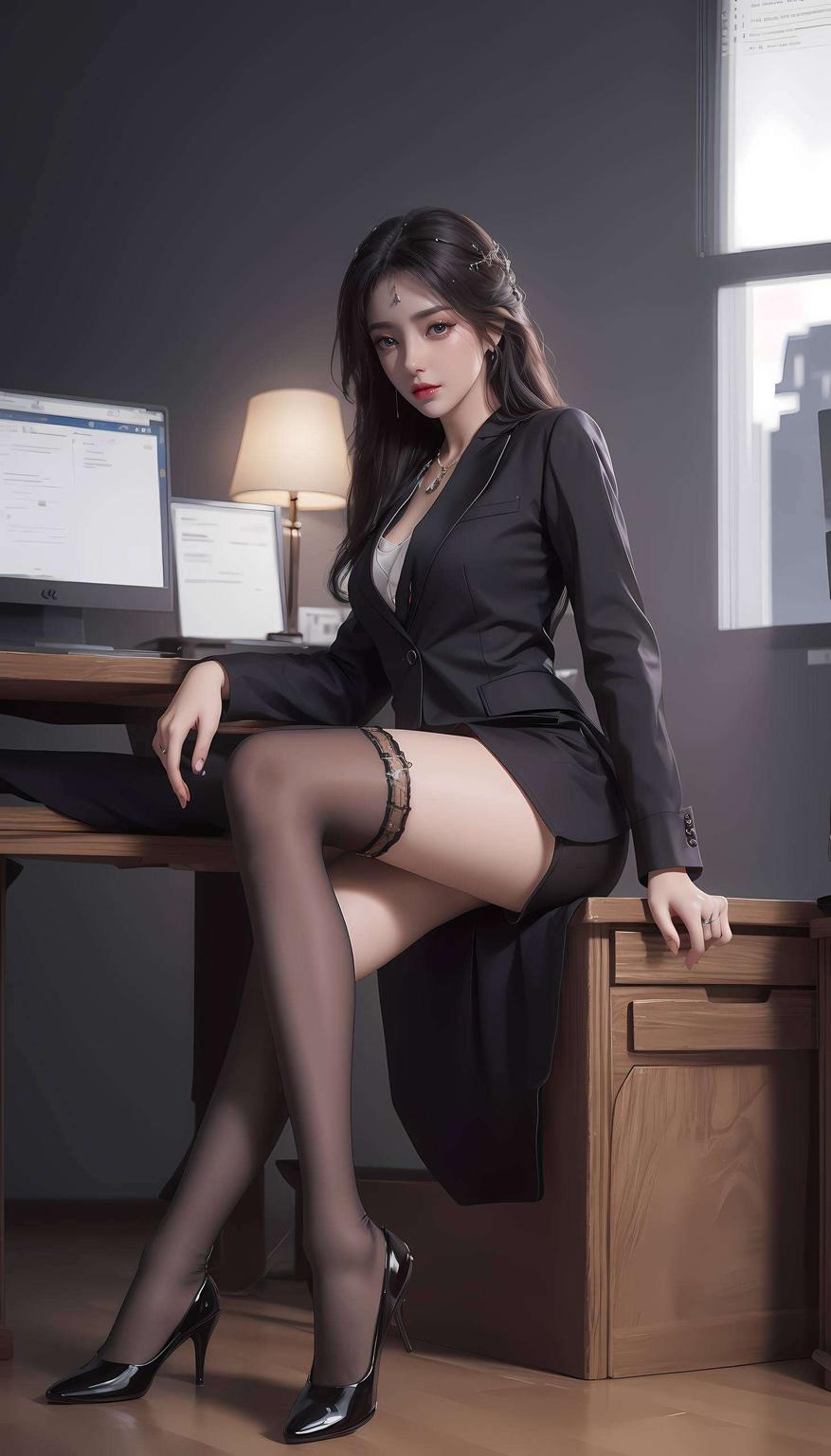 仿佛穿越时空一幅融合了复古风情的AI绘画壁纸