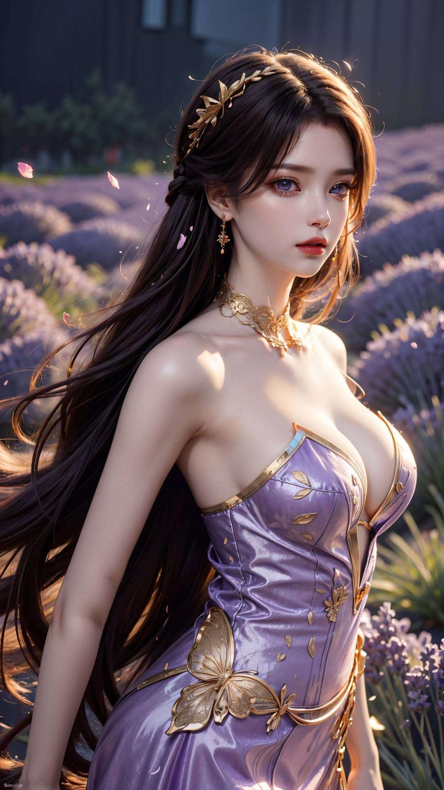 高清细腻搭配这位国漫美女漫画壁纸