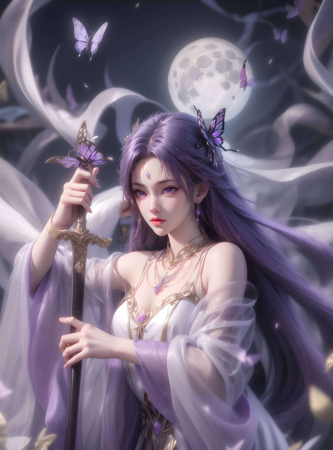 独特的紫色背景4K超高清分辨率