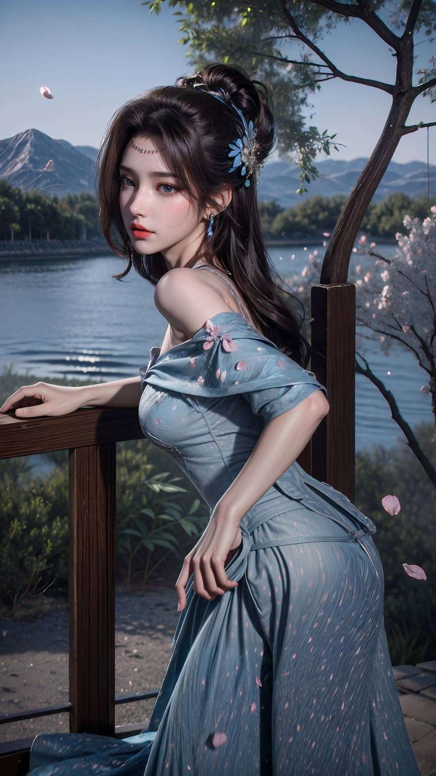 这幅云韵高清壁纸纹身让国漫美女的每一个细节都栩栩如生