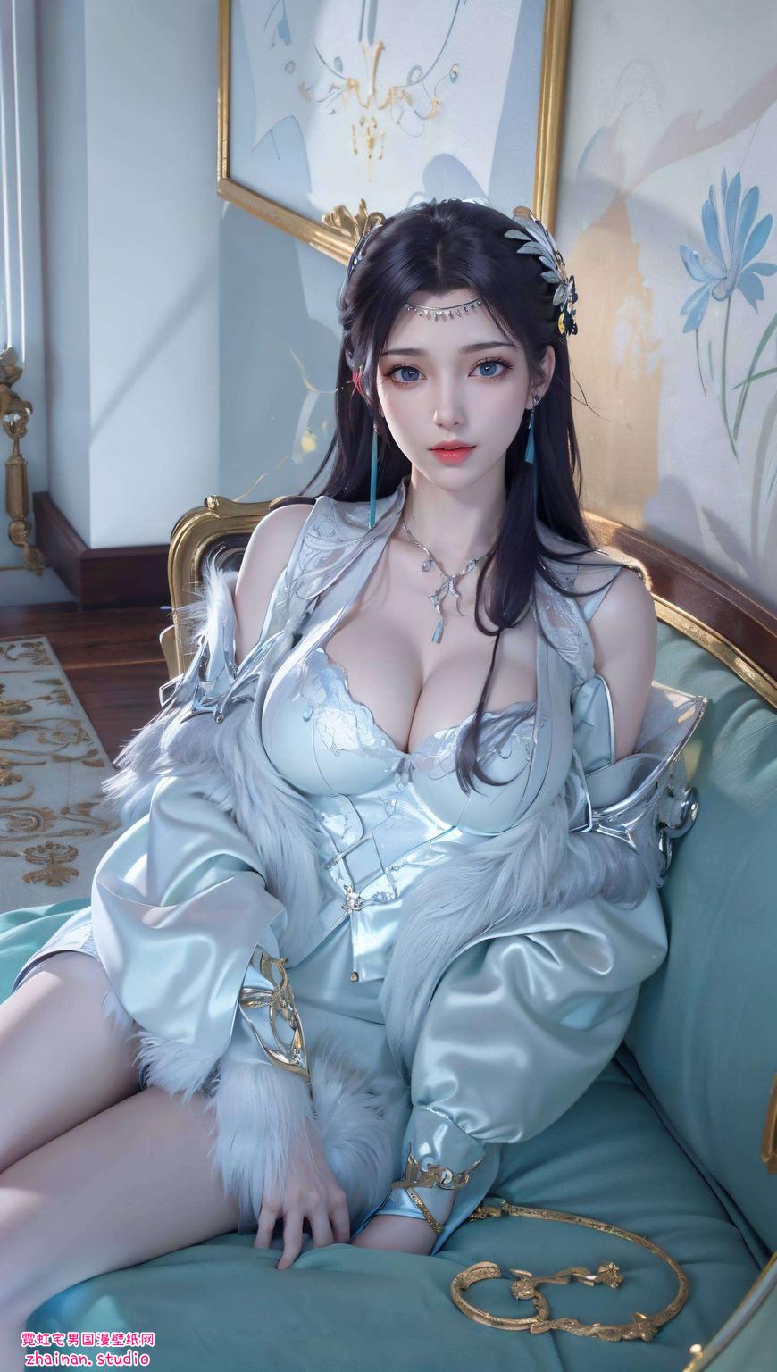 让每一处细节都散发着古韵之美这幅古香古色的2K高清油画壁纸