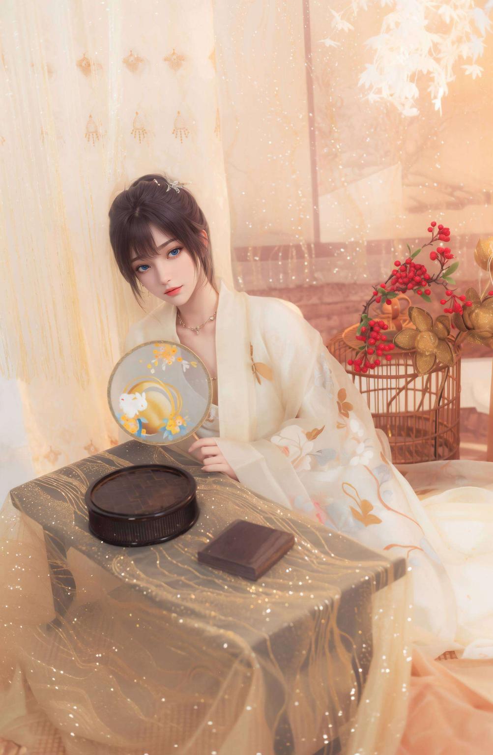 让你在繁忙生活中找到一份宁静与美好国漫美女桌面独具魅力