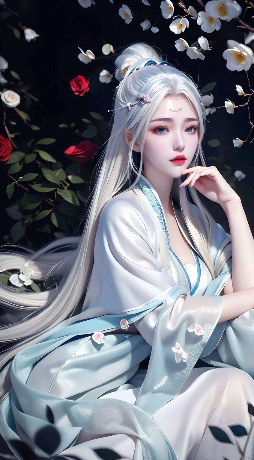高清细腻可爱至极的AI国漫美女