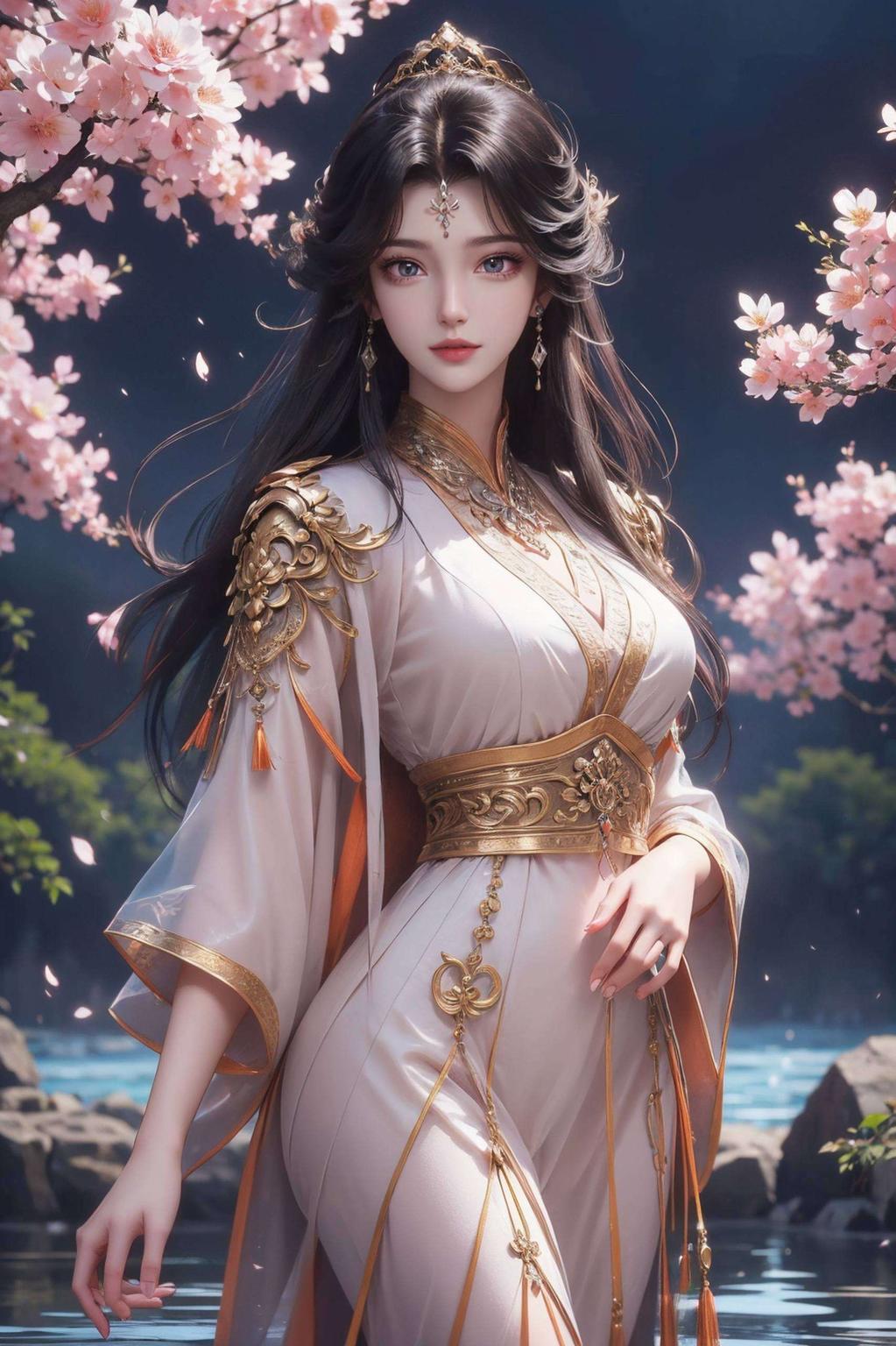 感受画中的飘逸灵动周紫虹的每一次换装都如诗如画