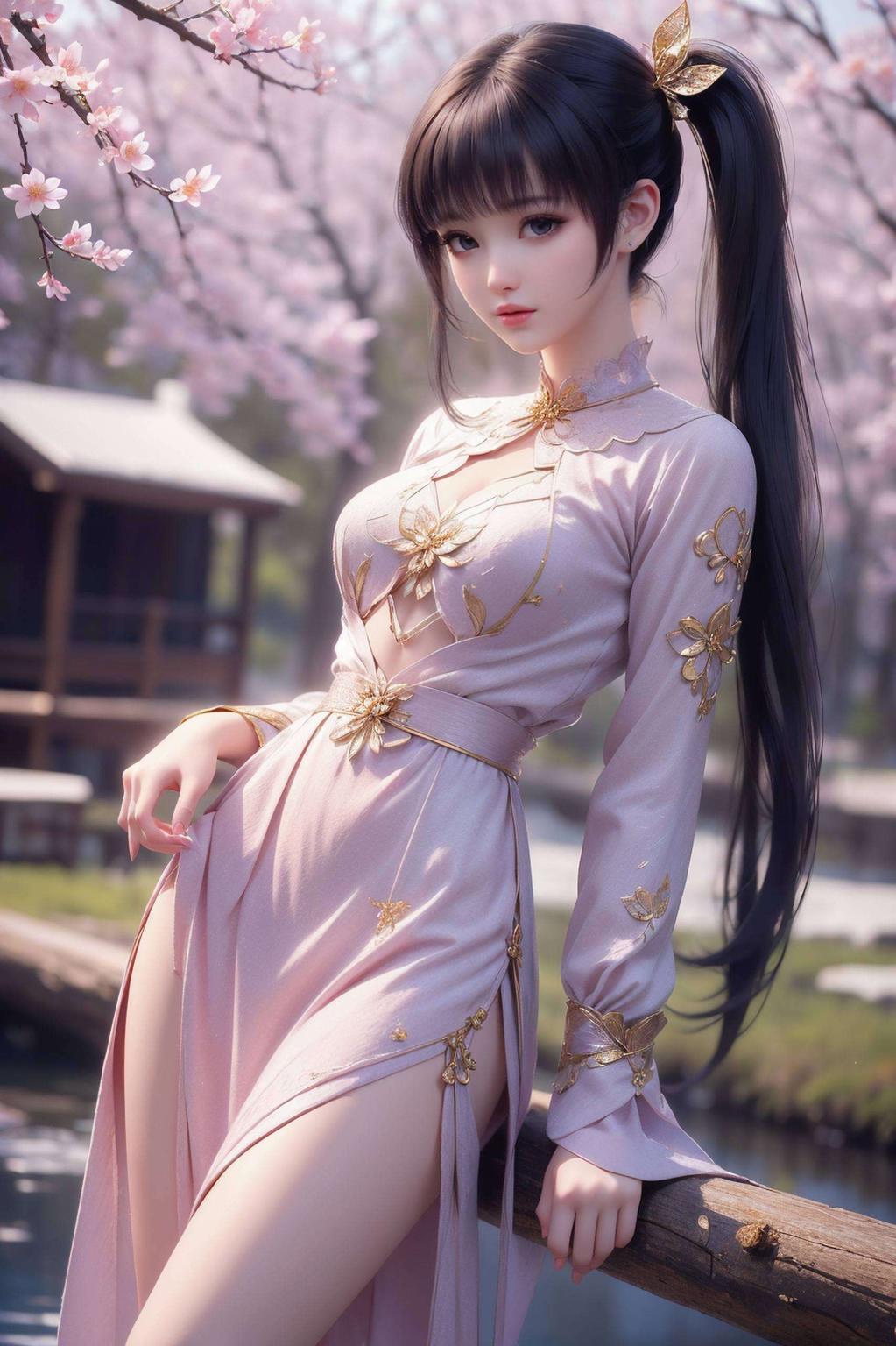 紫妍粉色系的甜美风格