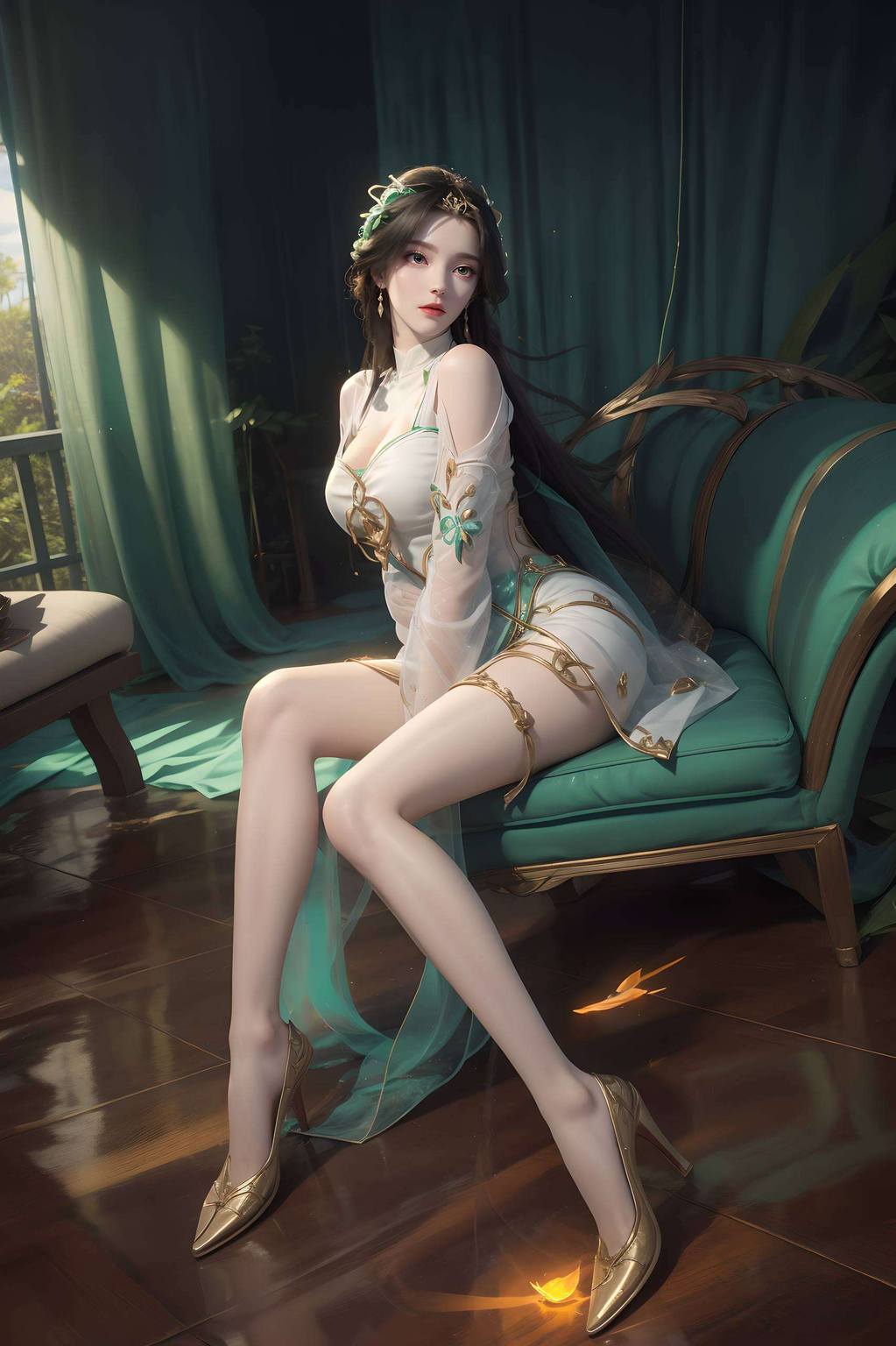 儿童版柳神以她那纯净无瑕的笑容和闪耀着智慧光芒的双眸在完美世界的奇幻大陆上
