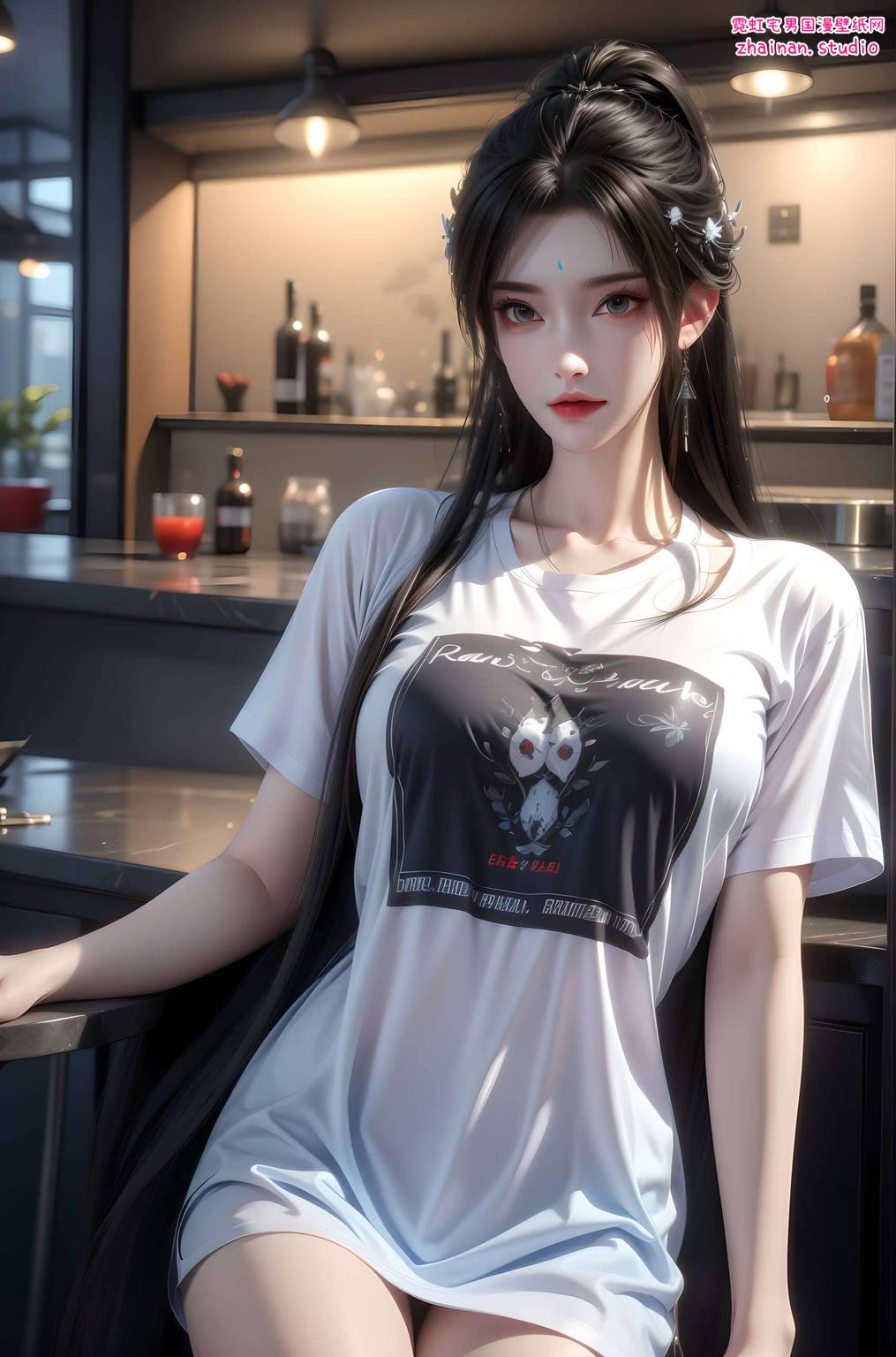 尽展清漪之美眸若星辰