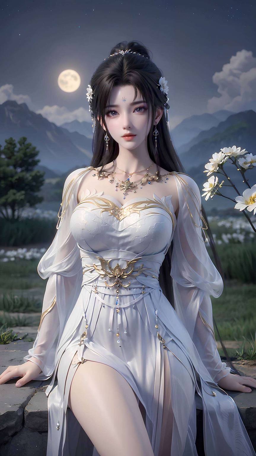 她的高清壁纸禁欲而神秘每一帧都捕捉了她那冷艳与温柔并存的美