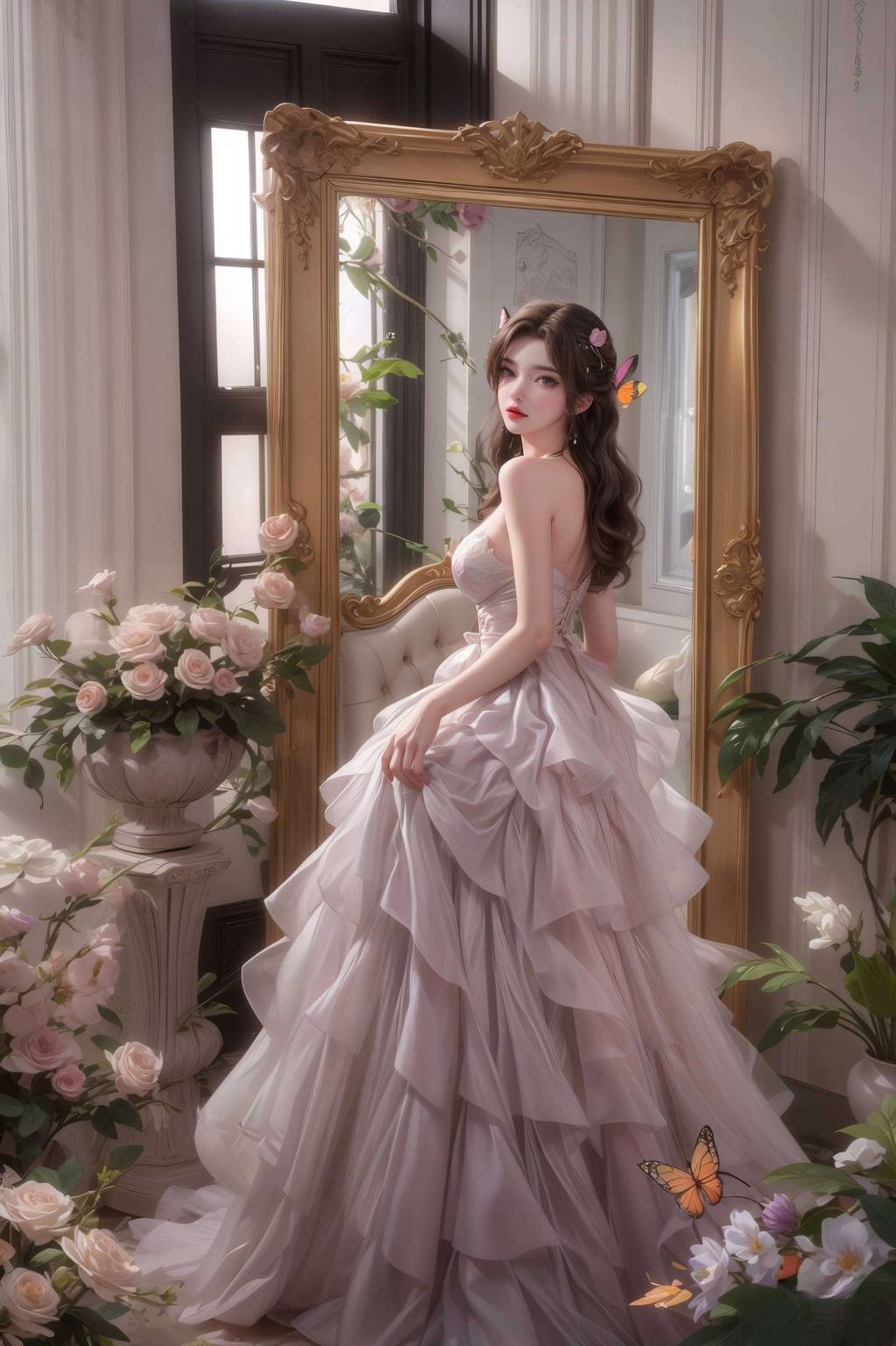 高清壁纸界的禁欲系女神仿佛是从完美世界的画卷中走出来的仙子