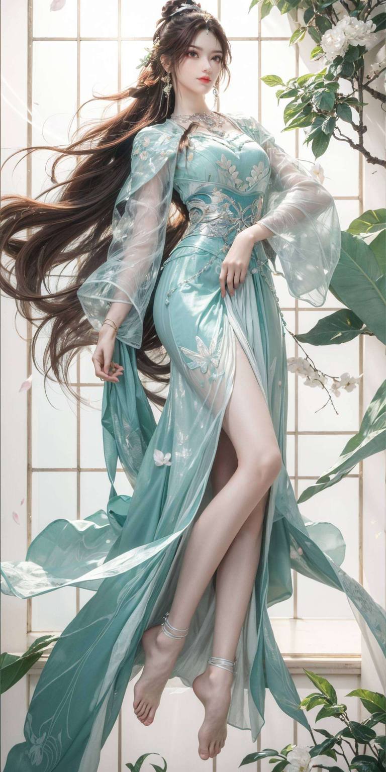 带着一丝神秘和不可捉摸的韵味她的每一个眼神