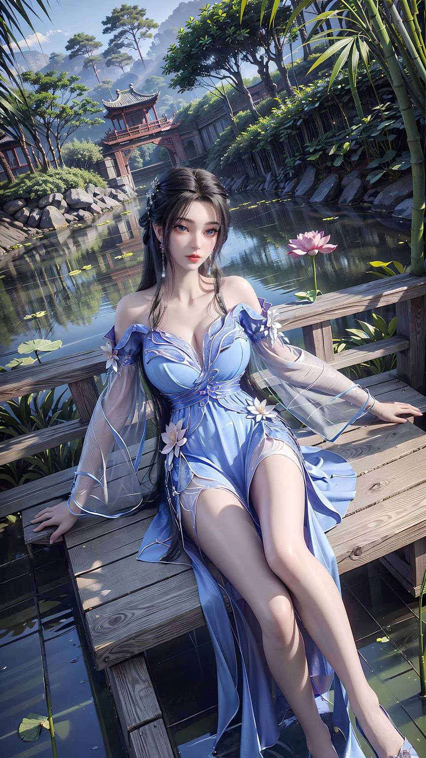让你的屏幕也沐浴在李慕婉的仙气之中吧！还是电脑桌面