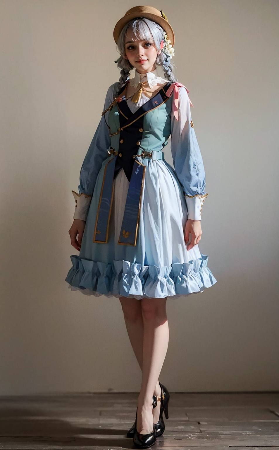 这位来自原神的冰雪女神不仅在游戏中以她的剑术和冷静著称