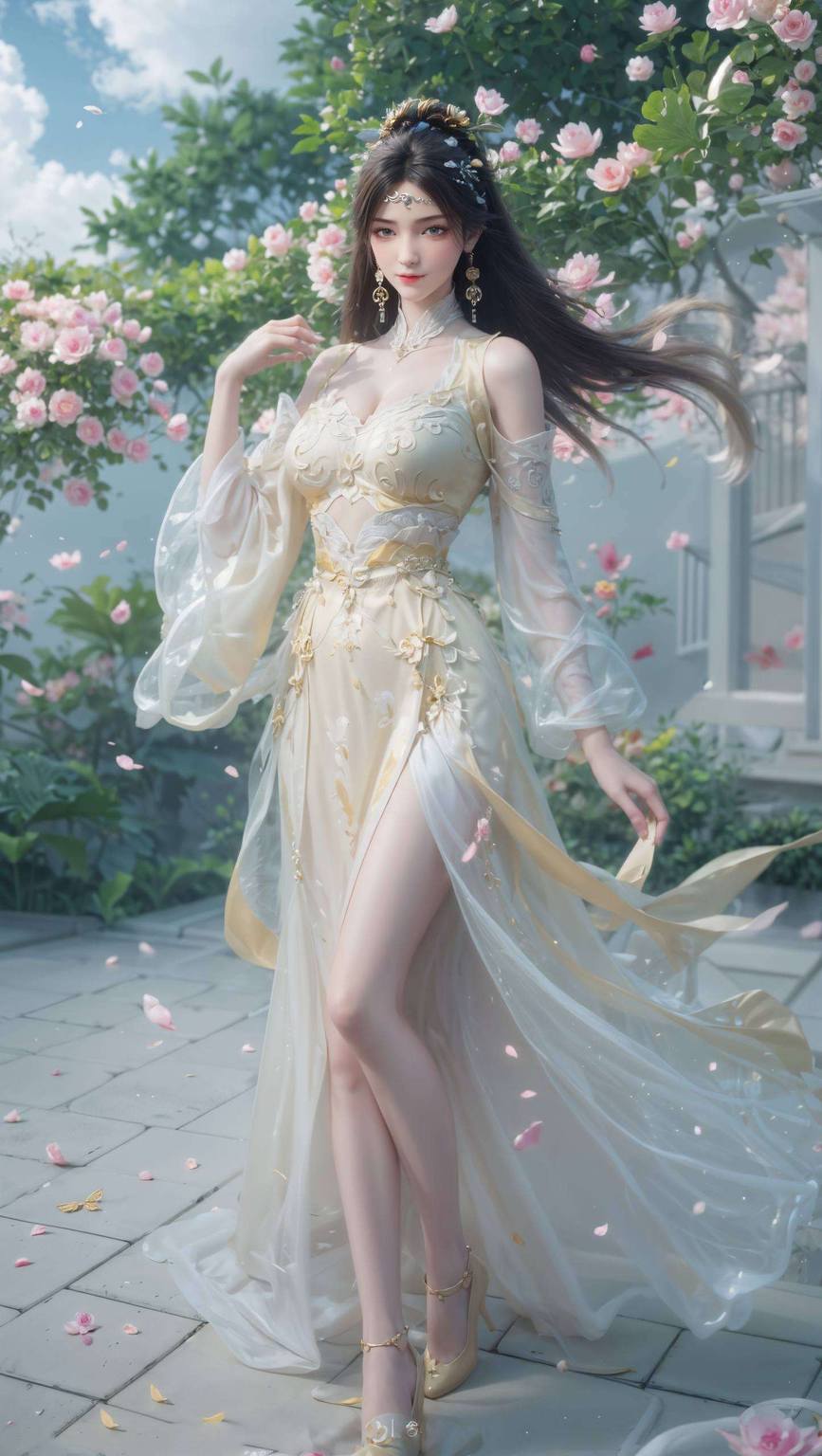 她的眼神中藏着星辰大海仿佛在诉说着一段不为人知的秘密