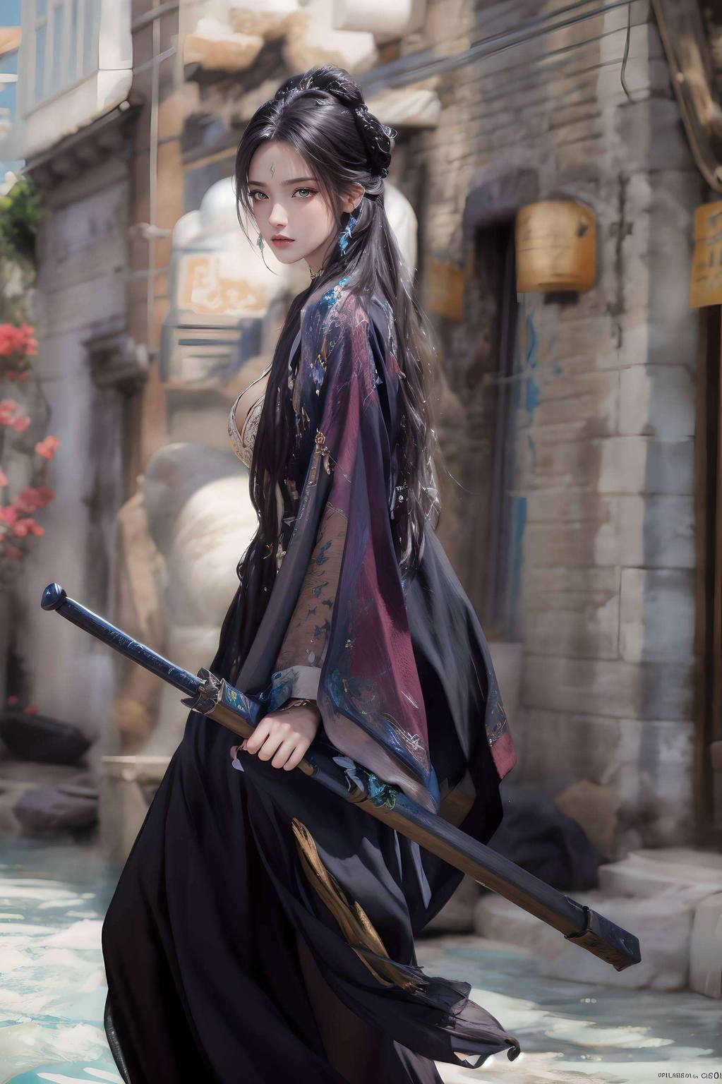 让你的手机屏幕也沐浴在这位玄幻世界中的绝美女神的光辉之下吧！仿佛能穿透屏幕直达你的心灵