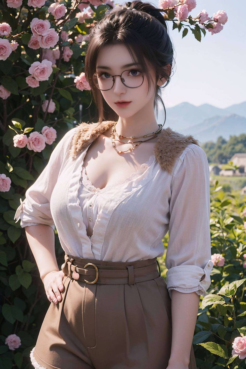 眼神中透露着智慧与坚定竖屏设计更是让她的美貌一览无余